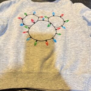 Disney Gray Sweatshirt with Festive Light Design